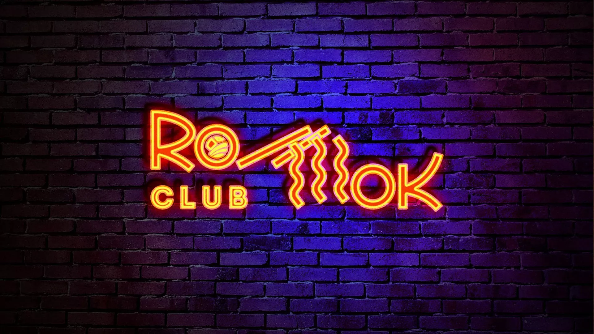 Разработка интерьерной вывески суши-бара «Roll Wok Club» в Луге